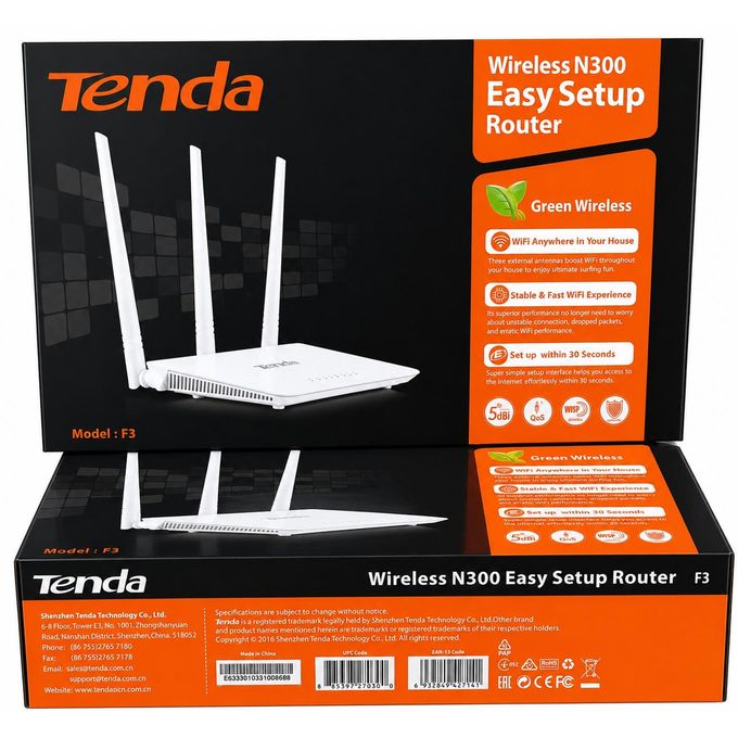 Tenda  F3 / F6 N300 300Mbps Wireless Router preview 7